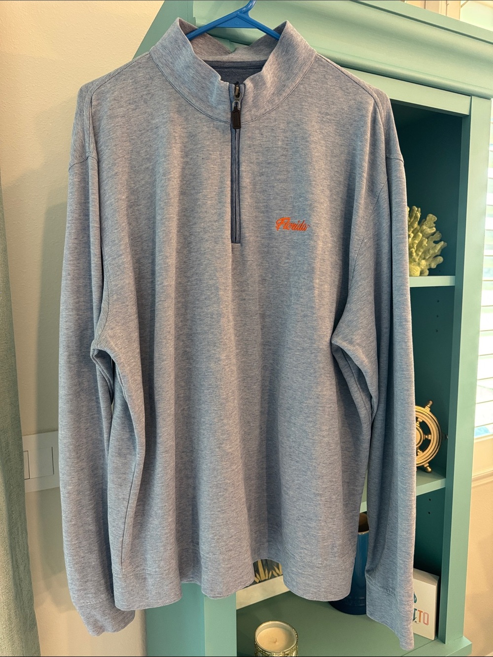 Horn Legend Men's Quarter-Zip Pullover Florida XL LIKE NEW